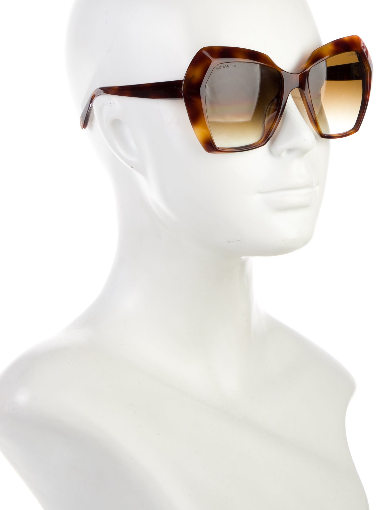 Chanel Interlocking CC Logo Square Sunglasses